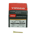 TIMCO Solid Brass Countersunk Woodscrews