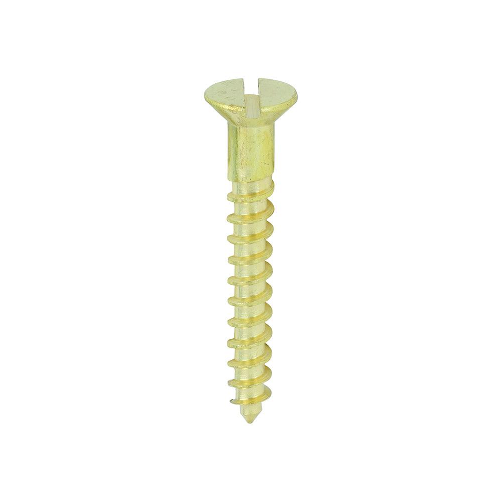 TIMCO Solid Brass Countersunk Woodscrews