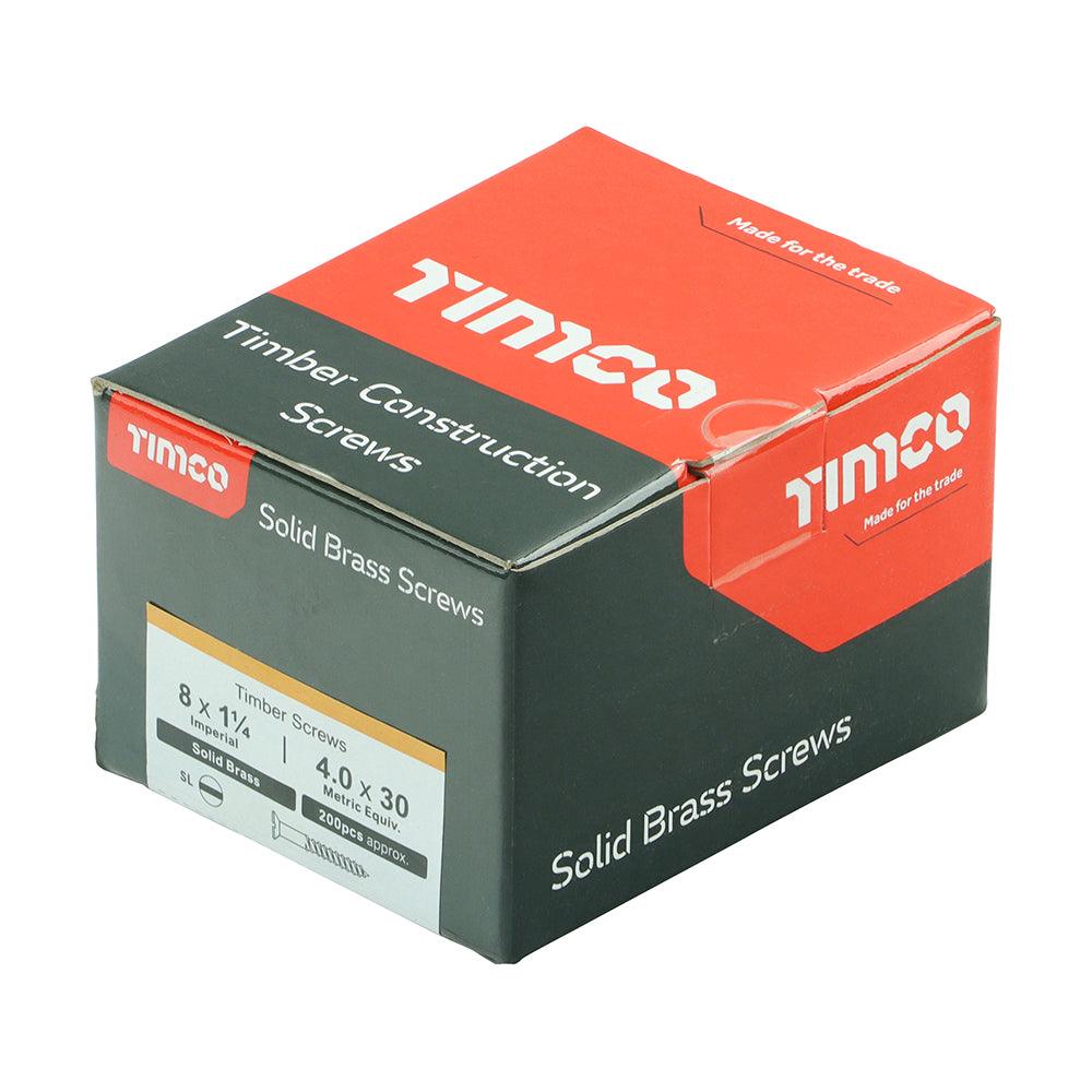 TIMCO Solid Brass Countersunk Woodscrews