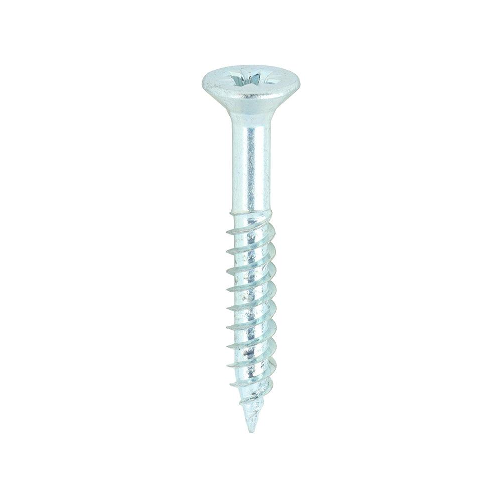 TIMCO Twin-Threaded Countersunk Silver Woodscrews