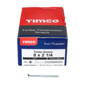 TIMCO Twin-Threaded Countersunk Silver Woodscrews