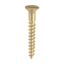 TIMCO Solid Brass Countersunk Woodscrews