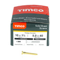 TIMCO Solid Brass Countersunk Woodscrews