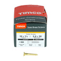 TIMCO Solid Brass Countersunk Woodscrews