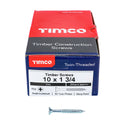 TIMCO Twin-Threaded Countersunk Silver Woodscrews