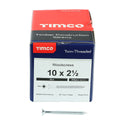 TIMCO Twin-Threaded Countersunk Silver Woodscrews