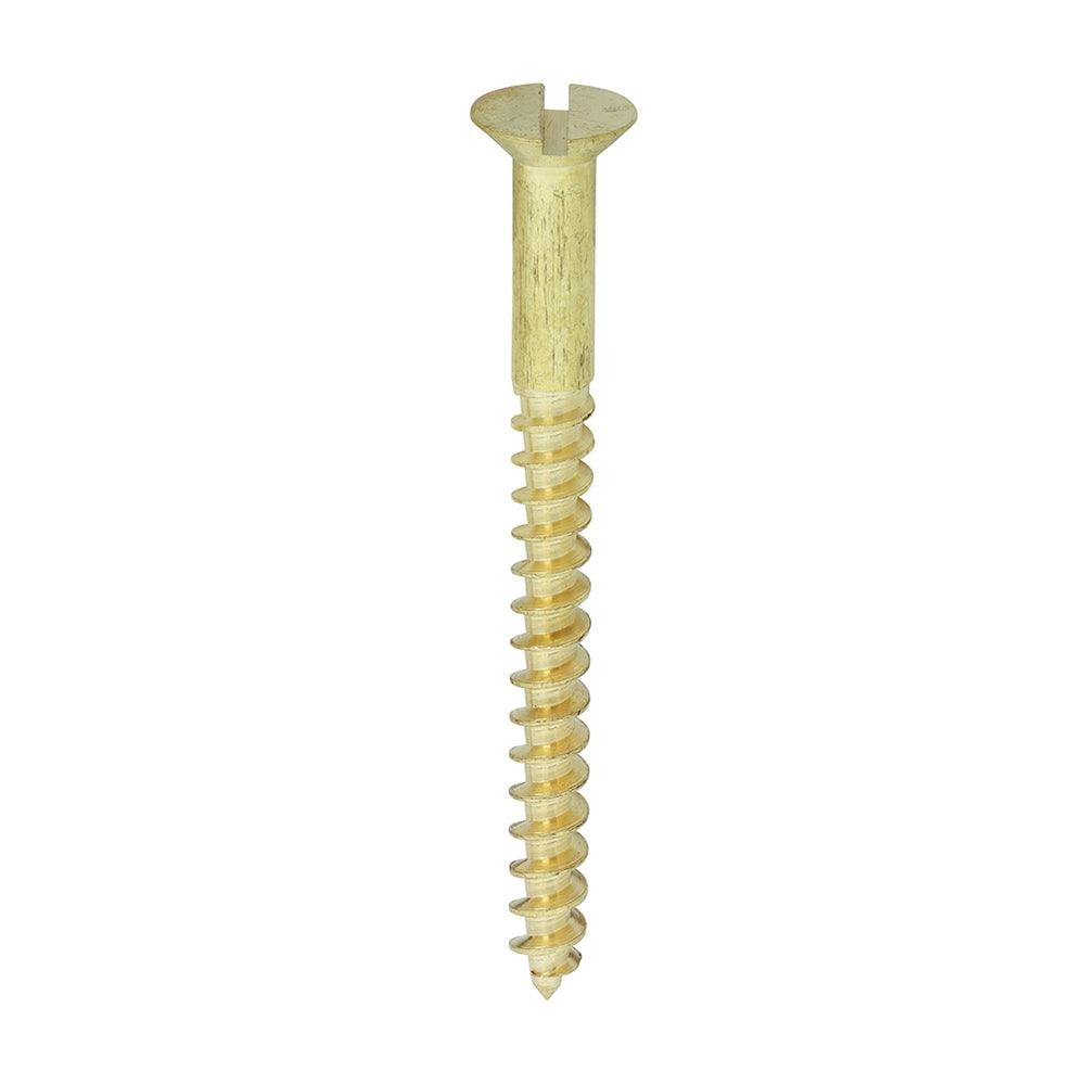 TIMCO Solid Brass Countersunk Woodscrews