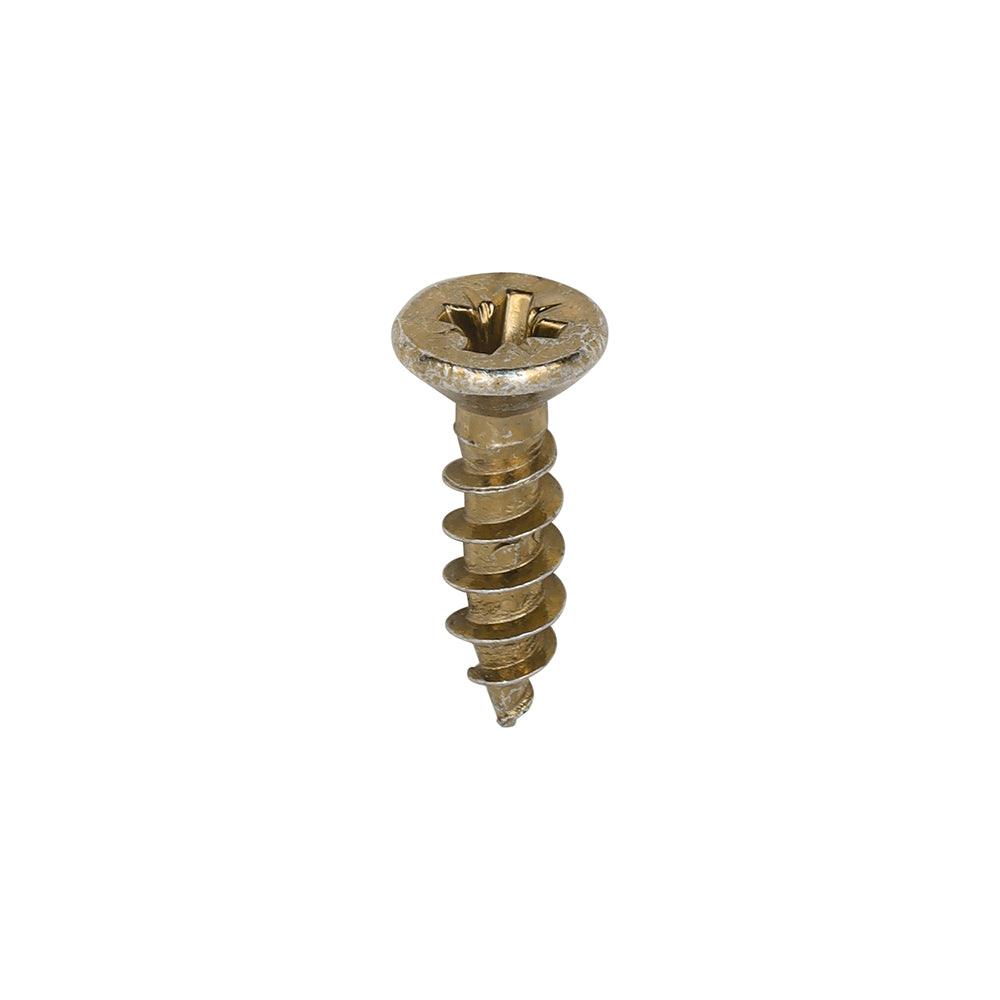 TIMCO Classic Multi-Purpose Reduced Head Countersunk Gold Piano Hinge Woodscrews