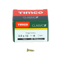 TIMCO Classic Multi-Purpose Reduced Head Countersunk Gold Piano Hinge Woodscrews