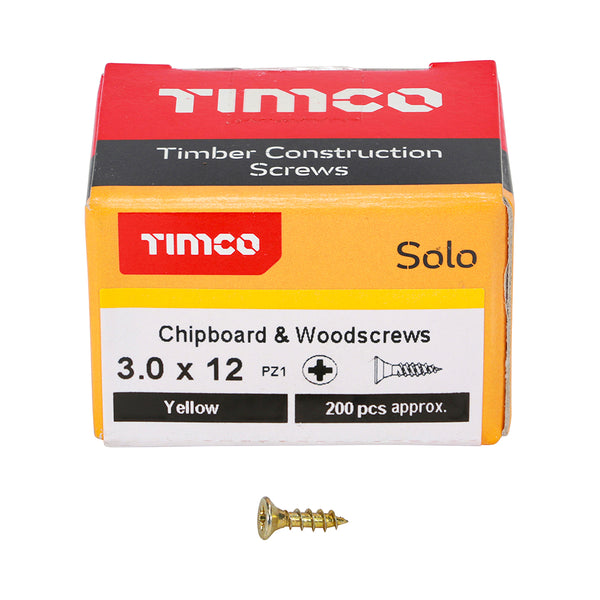 TIMCO Solo Countersunk Gold Woodscrews