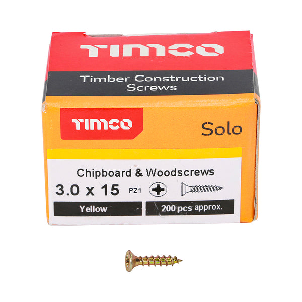 TIMCO Solo Countersunk Gold Woodscrews