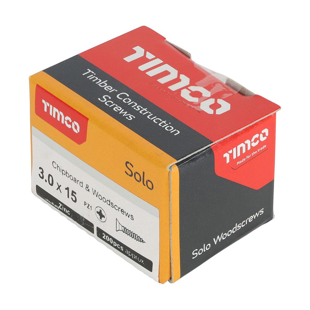 TIMCO Solo Countersunk Silver Woodscrews