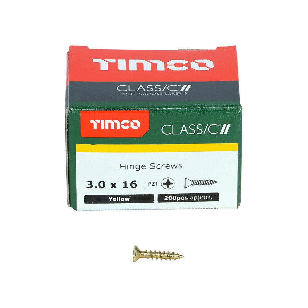 TIMCO Classic Multi-Purpose Reduced Head Countersunk Gold Piano Hinge Woodscrews