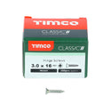 TIMCO Classic Multi-Purpose Reduced Head Countersunk Nickel Piano Hinge Woodscrews