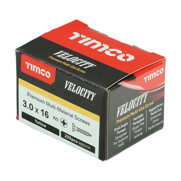 TIMCO Velocity Premium Multi-Use Countersunk Gold Woodscrews