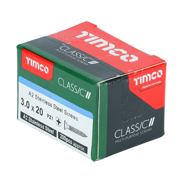 TIMCO Classic Multi-Purpose Countersunk A2 Stainless Steel Woodcrews