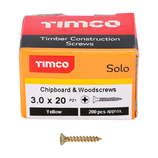 TIMCO Solo Countersunk Gold Woodscrews