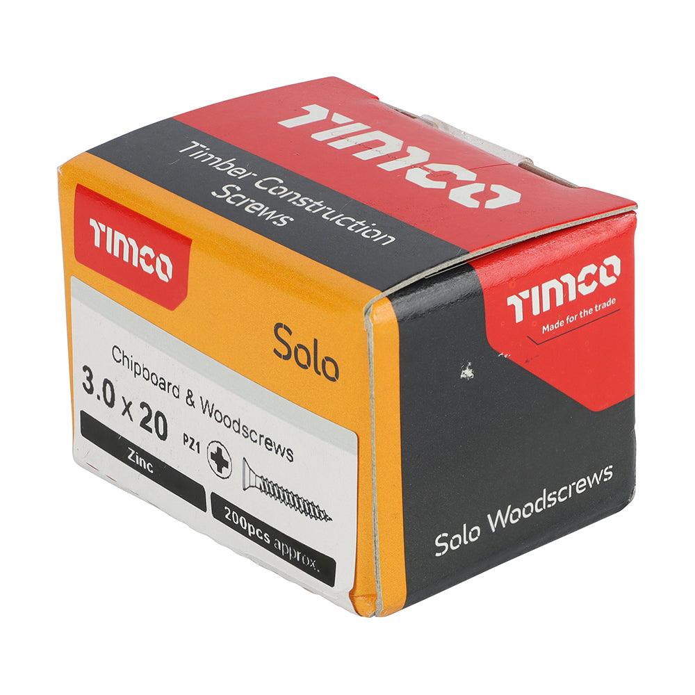 TIMCO Solo Countersunk Silver Woodscrews