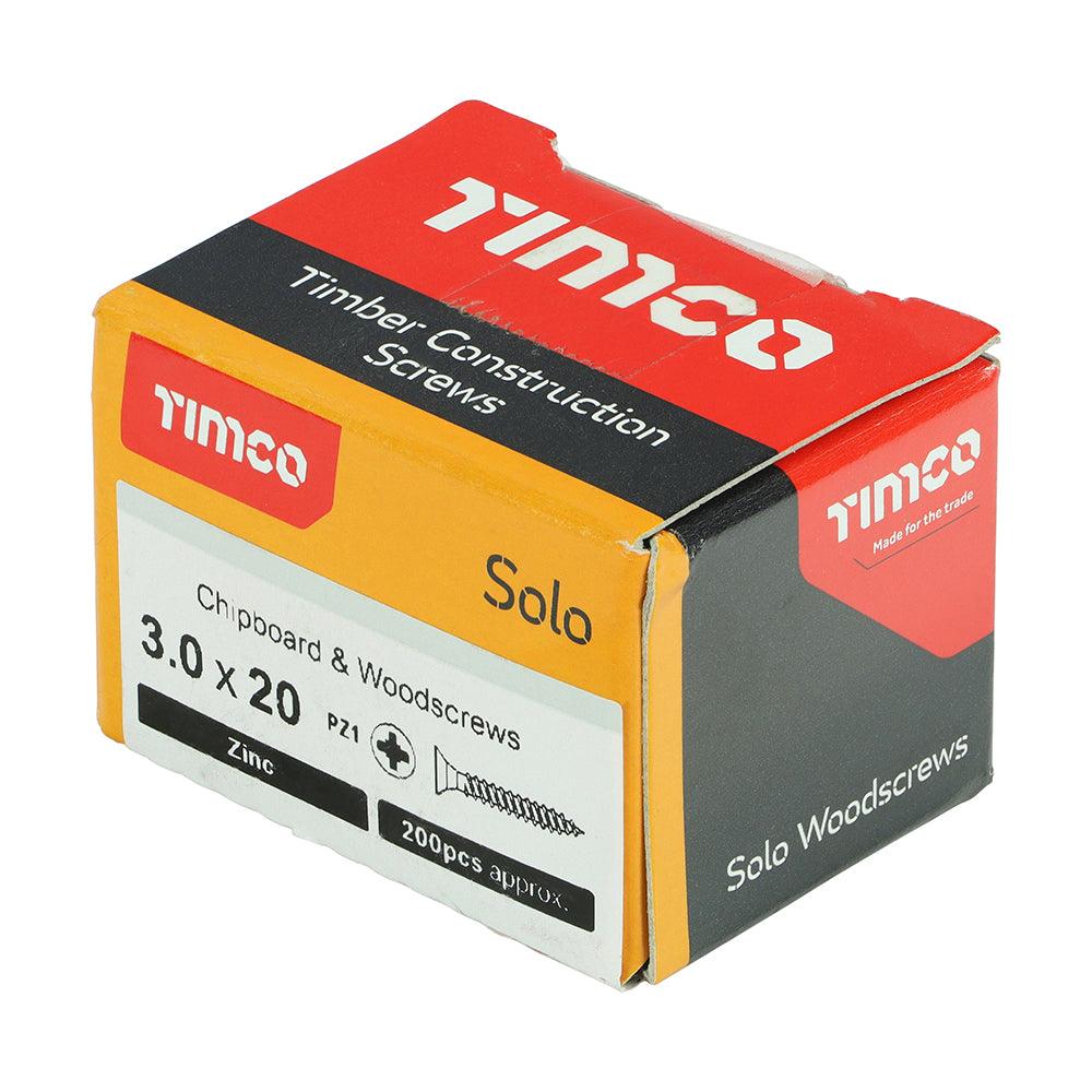 TIMCO Solo Countersunk Silver Woodscrews