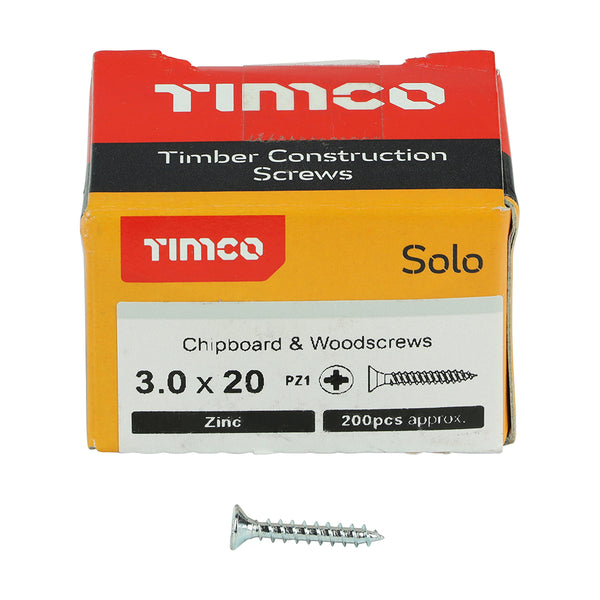 TIMCO Solo Countersunk Silver Woodscrews