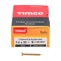 TIMCO Solo Countersunk Gold Woodscrews