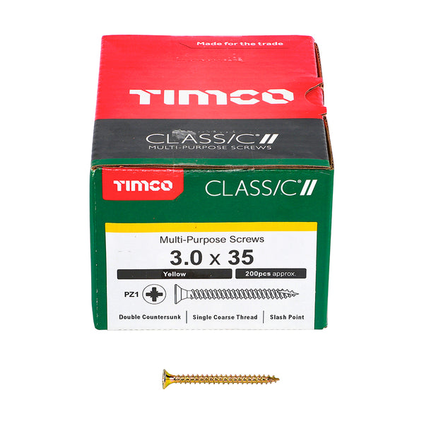 TIMCO Classic Multi-Purpose Countersunk Gold Woodscrews