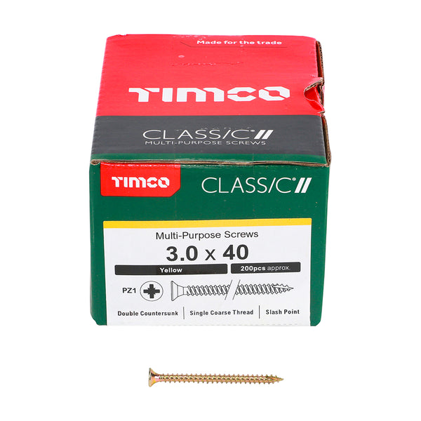 TIMCO Classic Multi-Purpose Countersunk Gold Woodscrews