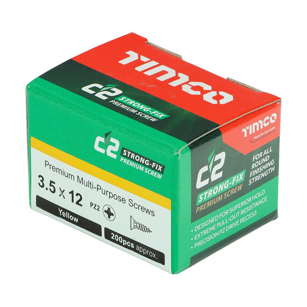 TIMCO C2 Strong-Fix Multi-Purpose Premium Countersunk Gold Woodscrews