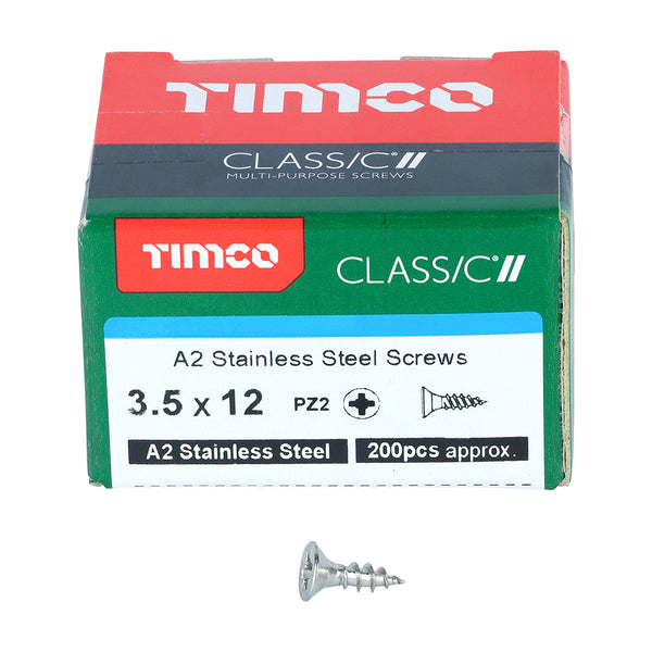 TIMCO Classic Multi-Purpose Countersunk A2 Stainless Steel Woodcrews