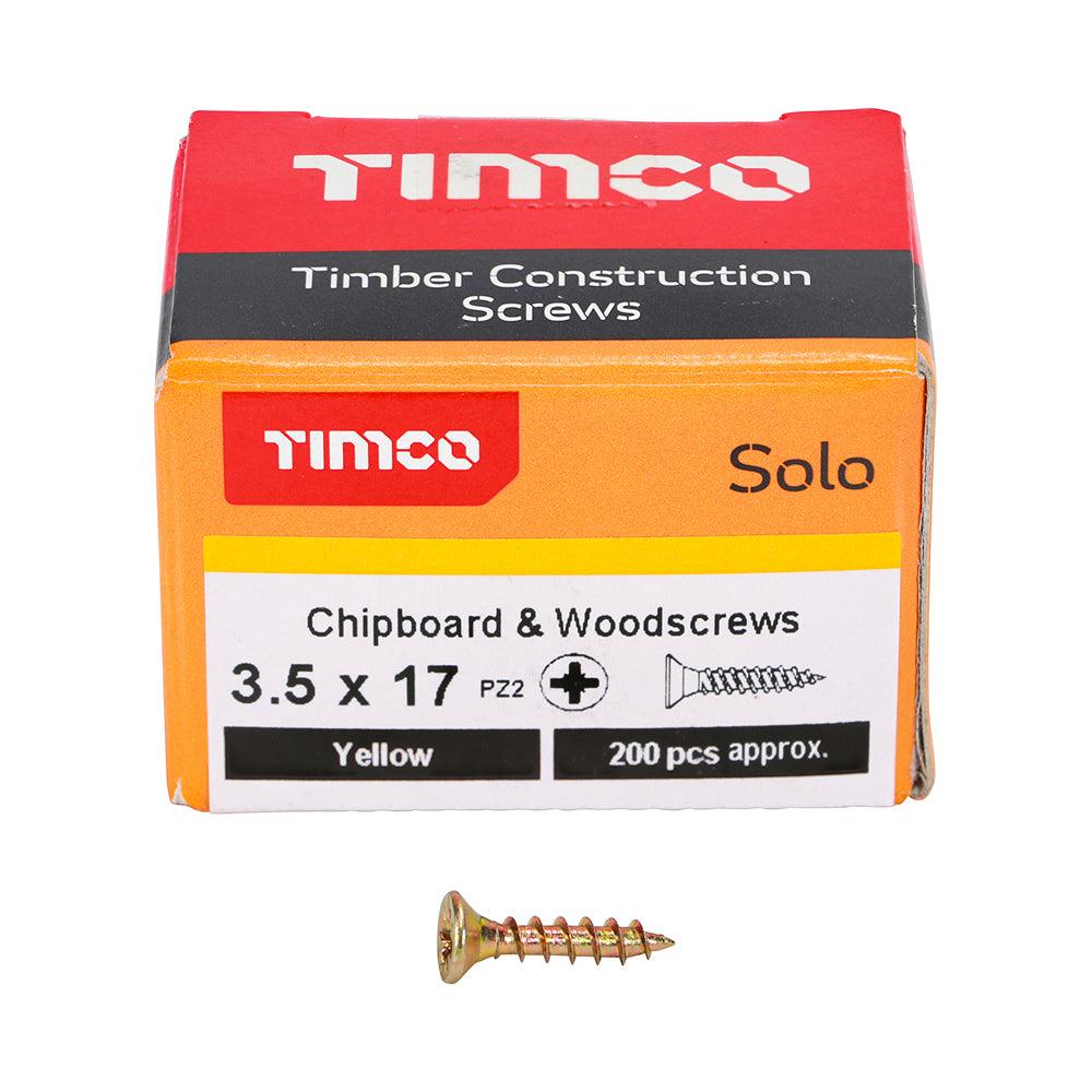 TIMCO Solo Countersunk Gold Woodscrews