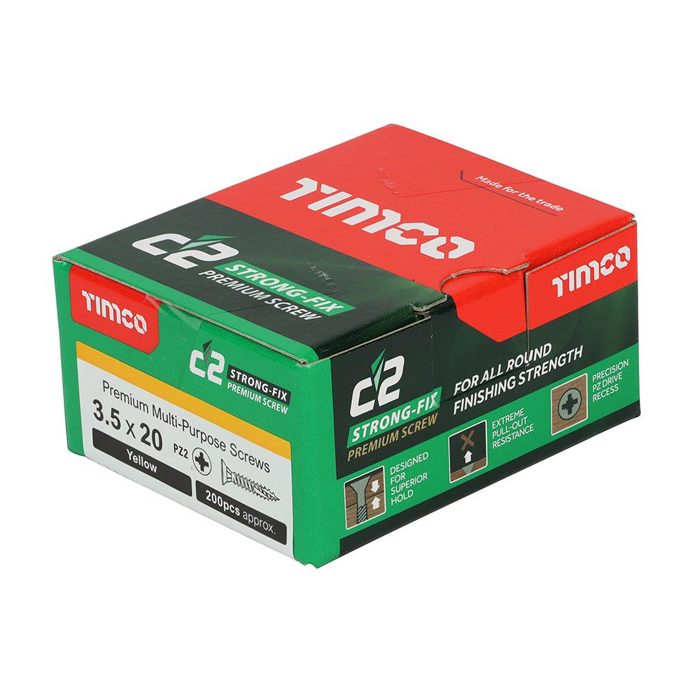 TIMCO C2 Strong-Fix Multi-Purpose Premium Countersunk Gold Woodscrews