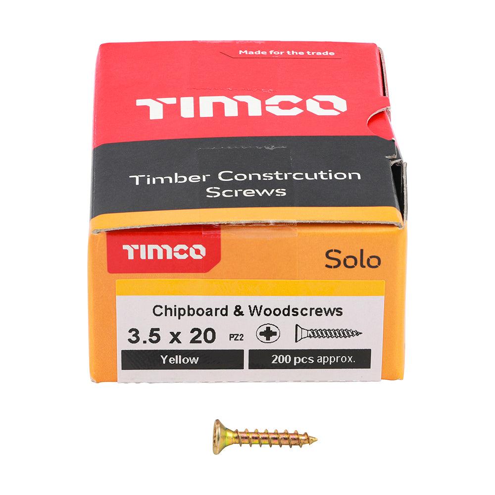 TIMCO Solo Countersunk Gold Woodscrews