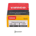 TIMCO Solo Countersunk Silver Woodscrews