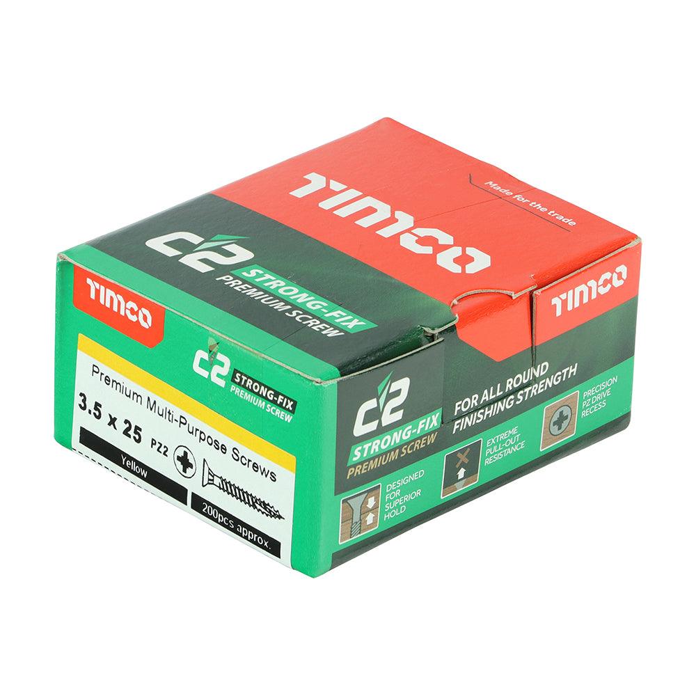 TIMCO C2 Strong-Fix Multi-Purpose Premium Countersunk Gold Woodscrews