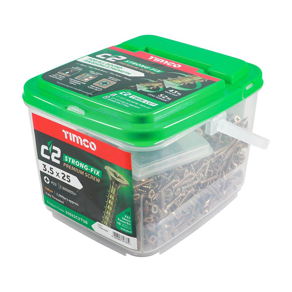 TIMCO C2 Strong-Fix Multi-Purpose Premium Countersunk Gold Woodscrews