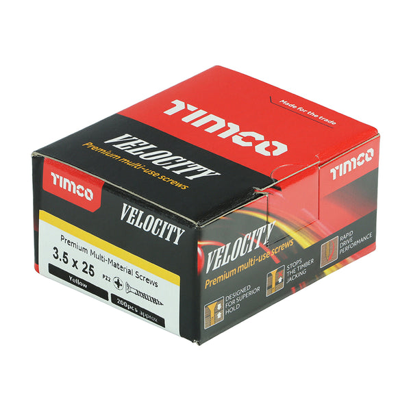 TIMCO Velocity Premium Multi-Use Countersunk Gold Woodscrews