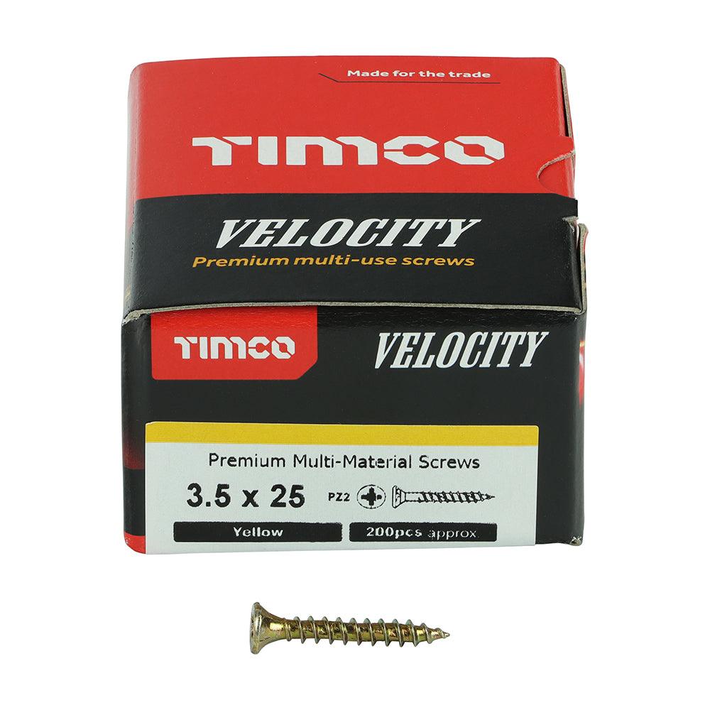 TIMCO Velocity Premium Multi-Use Countersunk Gold Woodscrews