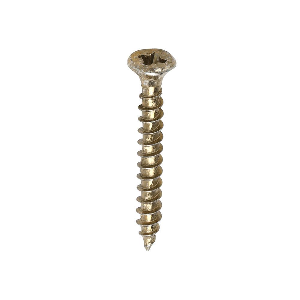 TIMCO Velocity Premium Multi-Use Countersunk Gold Woodscrews