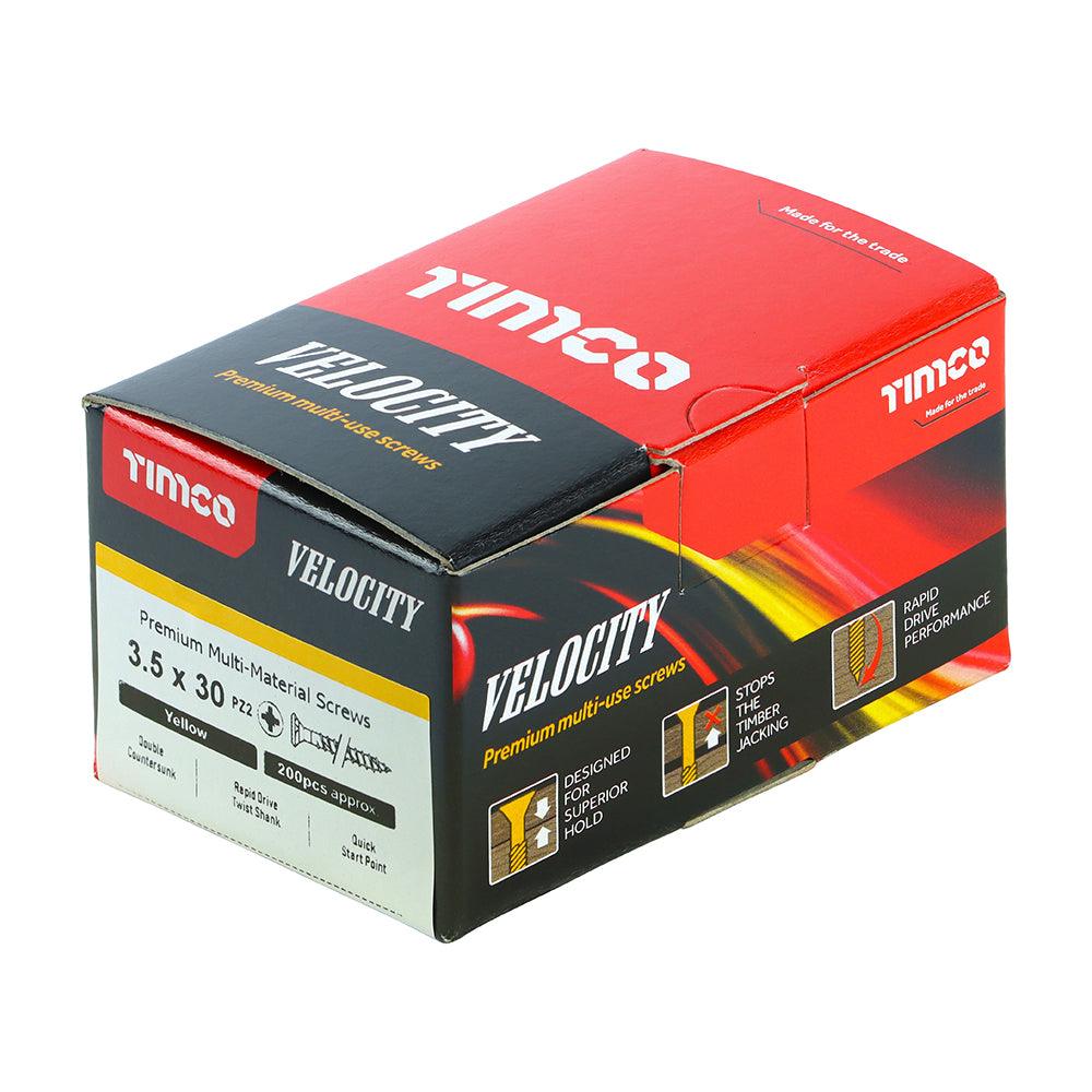 TIMCO Velocity Premium Multi-Use Countersunk Gold Woodscrews