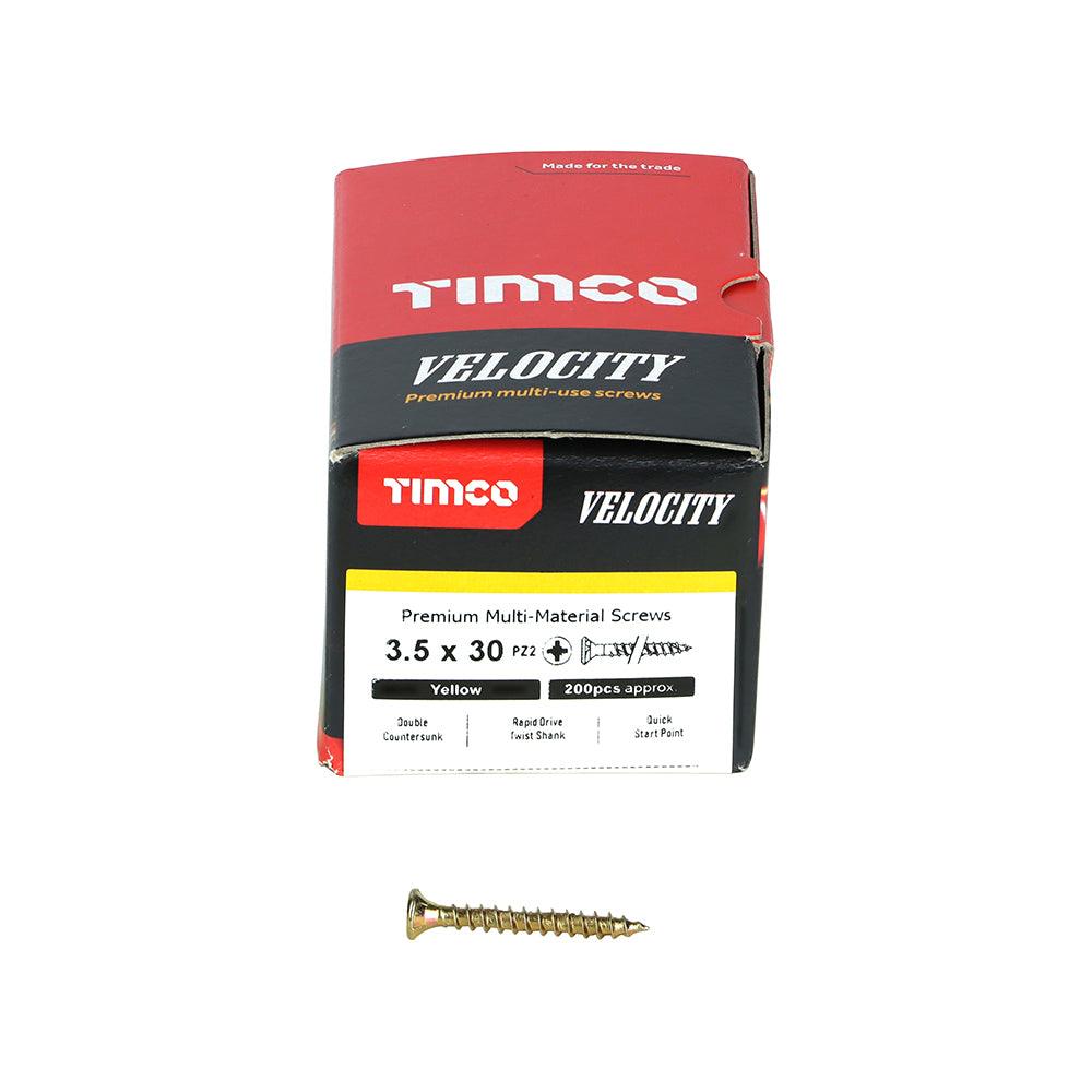 TIMCO Velocity Premium Multi-Use Countersunk Gold Woodscrews