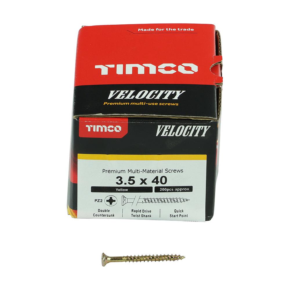 TIMCO Velocity Premium Multi-Use Countersunk Gold Woodscrews