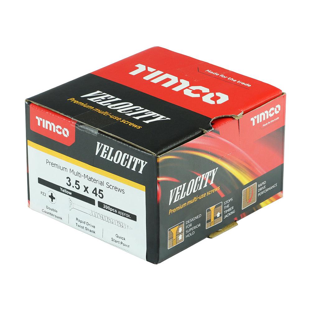 TIMCO Velocity Premium Multi-Use Countersunk Gold Woodscrews