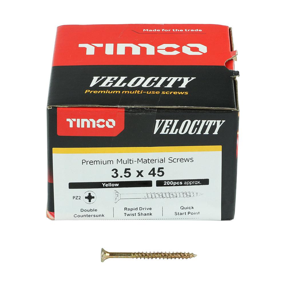 TIMCO Velocity Premium Multi-Use Countersunk Gold Woodscrews