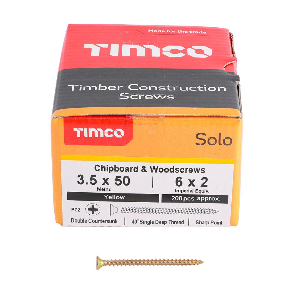 TIMCO Solo Countersunk Gold Woodscrews