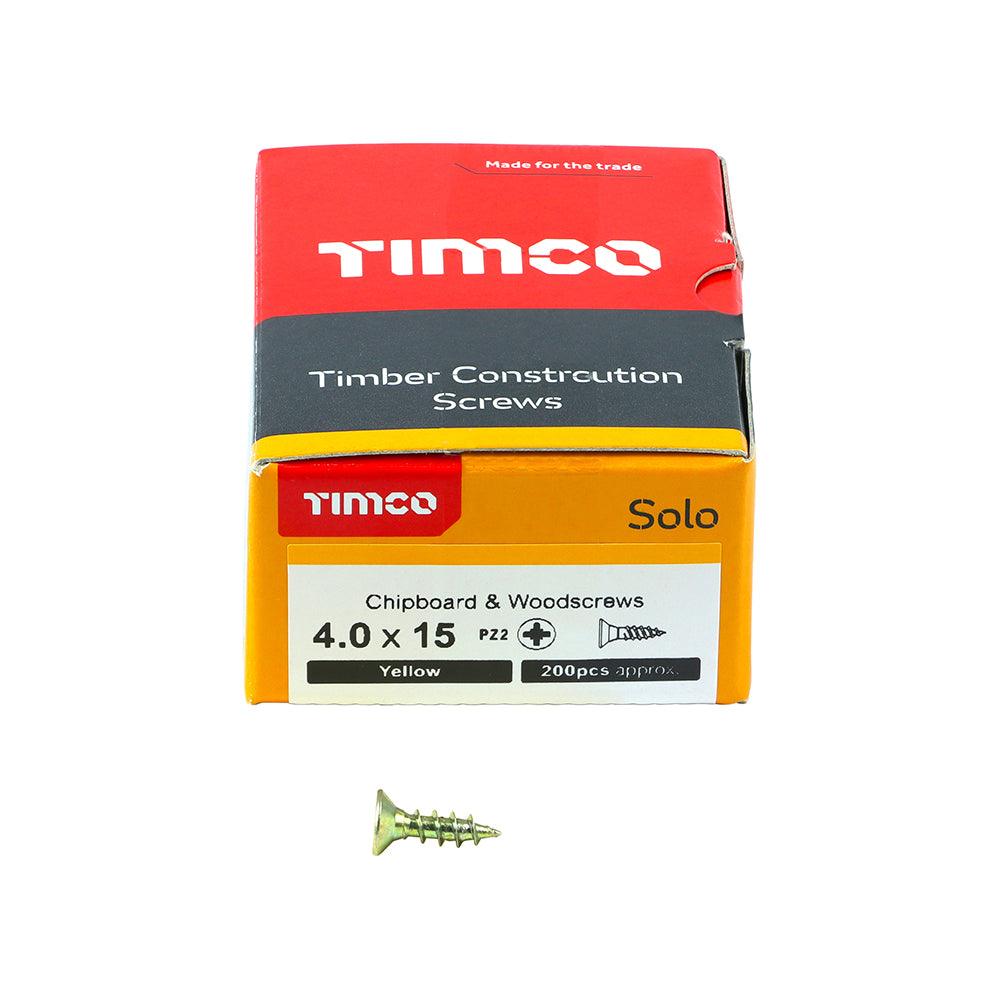 TIMCO Solo Countersunk Gold Woodscrews