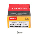 TIMCO Solo Countersunk Silver Woodscrews