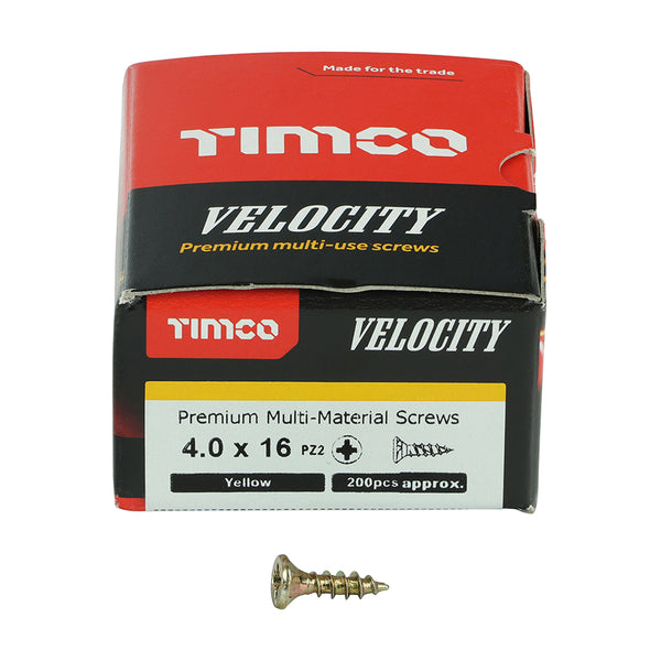 TIMCO Velocity Premium Multi-Use Countersunk Gold Woodscrews