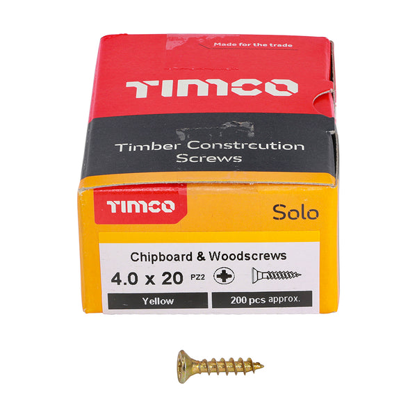 TIMCO Solo Countersunk Gold Woodscrews