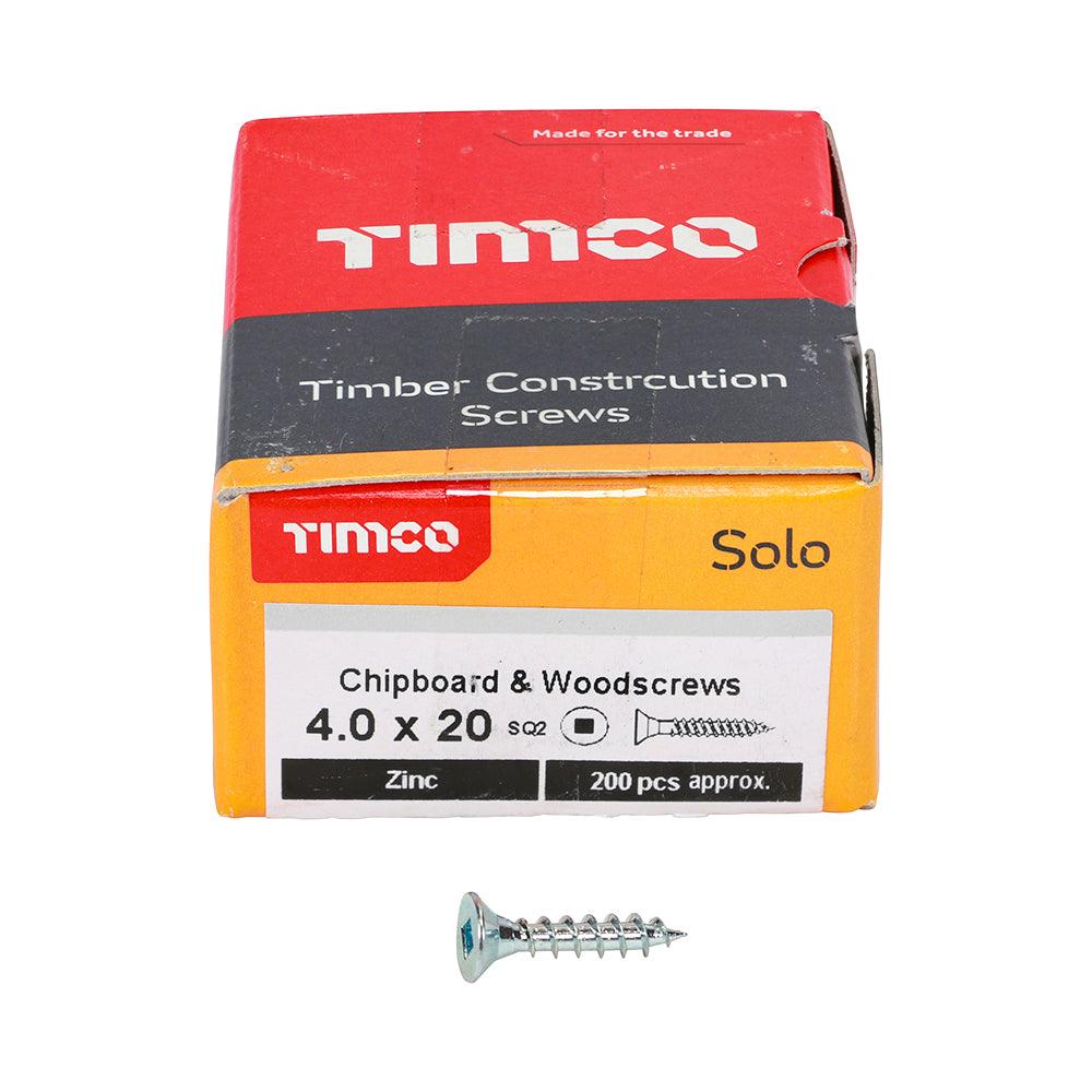 TIMCO Solo Countersunk Silver Woodscrews