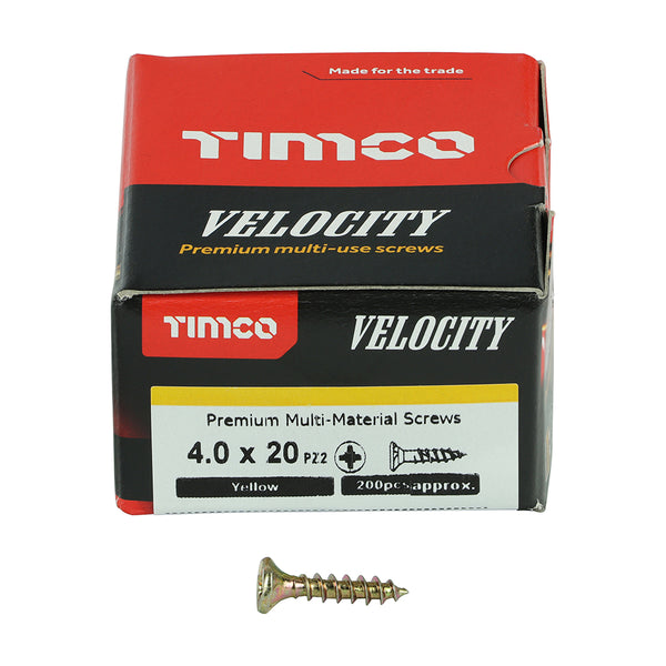 TIMCO Velocity Premium Multi-Use Countersunk Gold Woodscrews